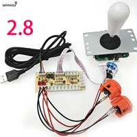 Encodeur USB Arcade sans retard PC PS3 commutateur Raspberry Pi Nintendo vers Joystick pour bouton 5 broches et 2.8MM vers contrôleur de Joystick 3
