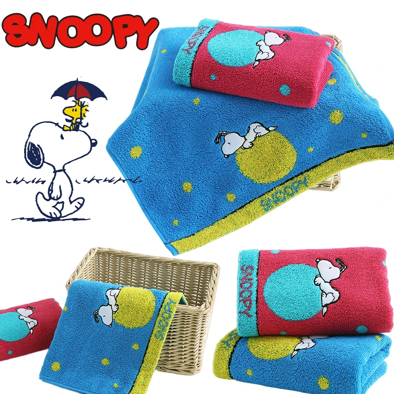 Snoopy Face Towel Cotton Beach Towel Bath Towels Bathroom Towel Sets