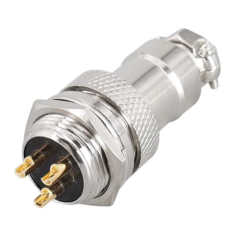 5/20Set Gold Plated GX12 GX16 GX20 2/3/4/5/6/7/8/9/10/12 Pin Male Female Butting Wire Cable Circular Aviation Plug Connector 5