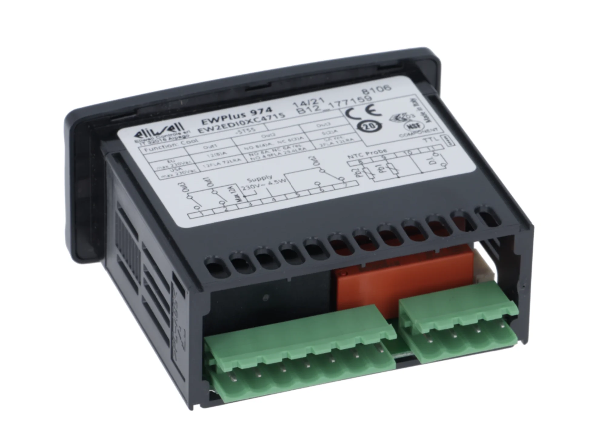 Contrôleur Eliwell EW974 230V NTC - Neuf, Pour Régulation Température, Origine Italie