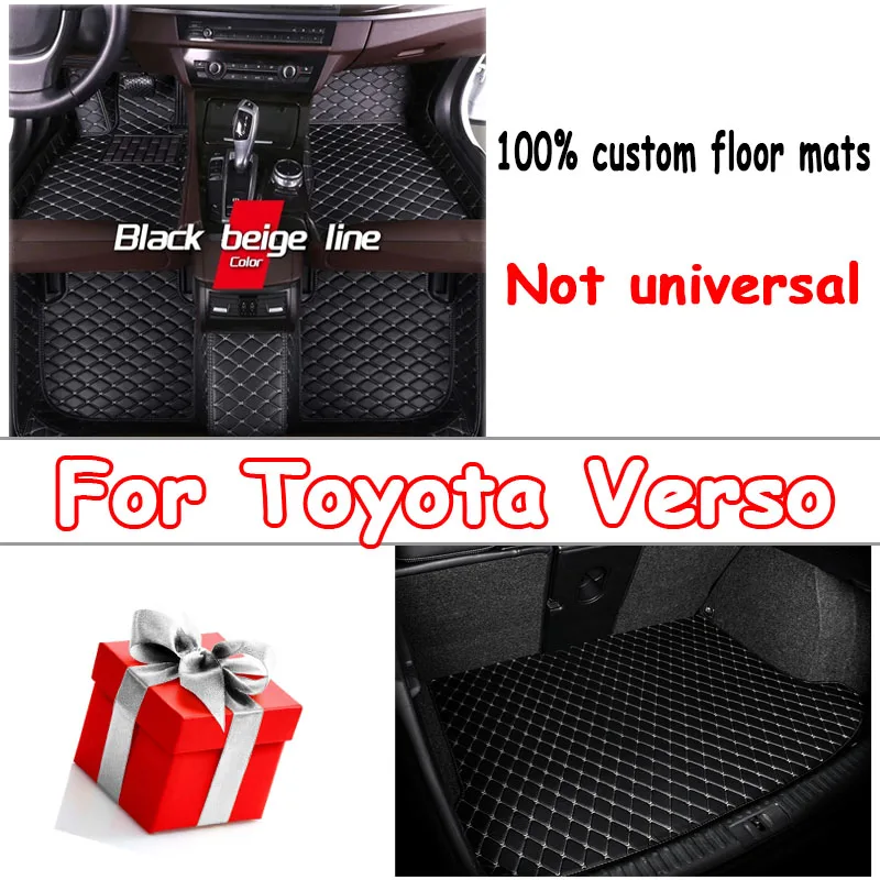 

Car Floor Mats For Toyota Verso Five Seats 2011 2012 2013 2014 2015 2016 2017 Custom Foot Pads Carpet Cover Interior Accessories