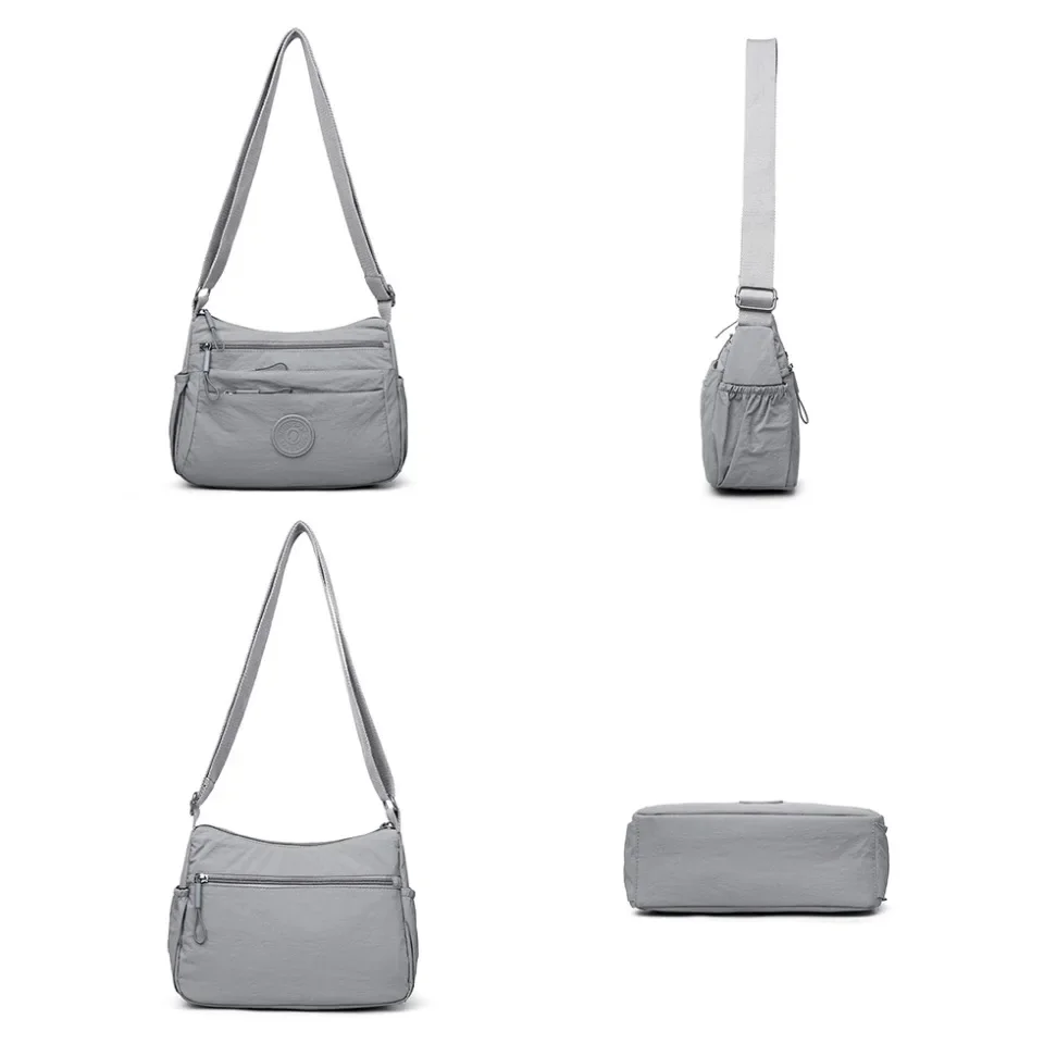 Multi-layer Casual Lightweight One-shoulder Cross-body Bags Women's Fashion Simple Commuting Middle-aged and Elderly Mother Sac 5