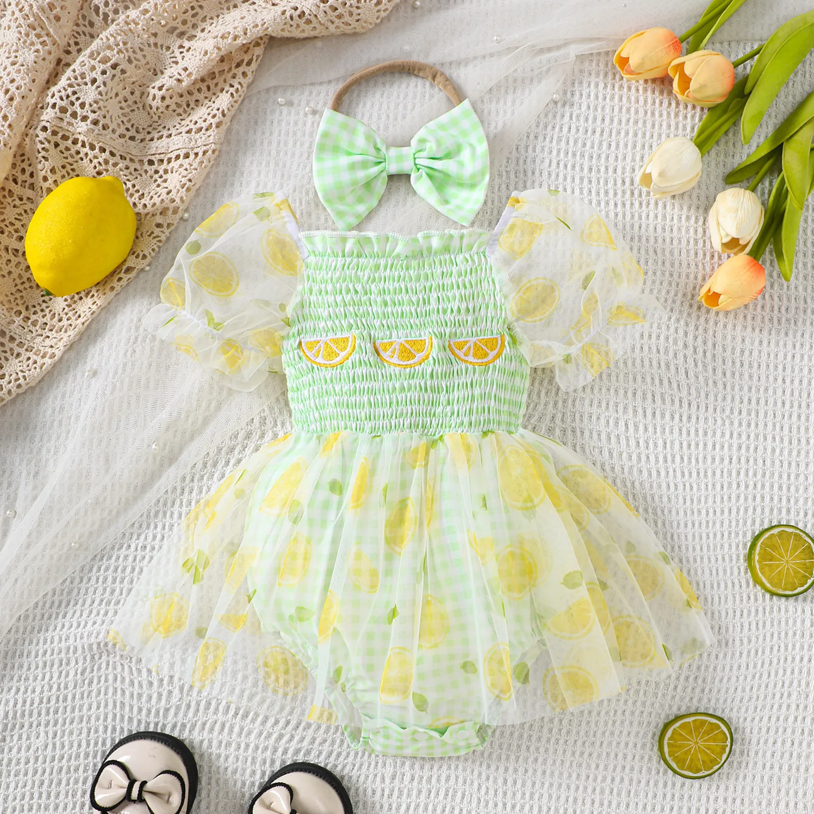 Summer Baby Girls Lace Bodysuits