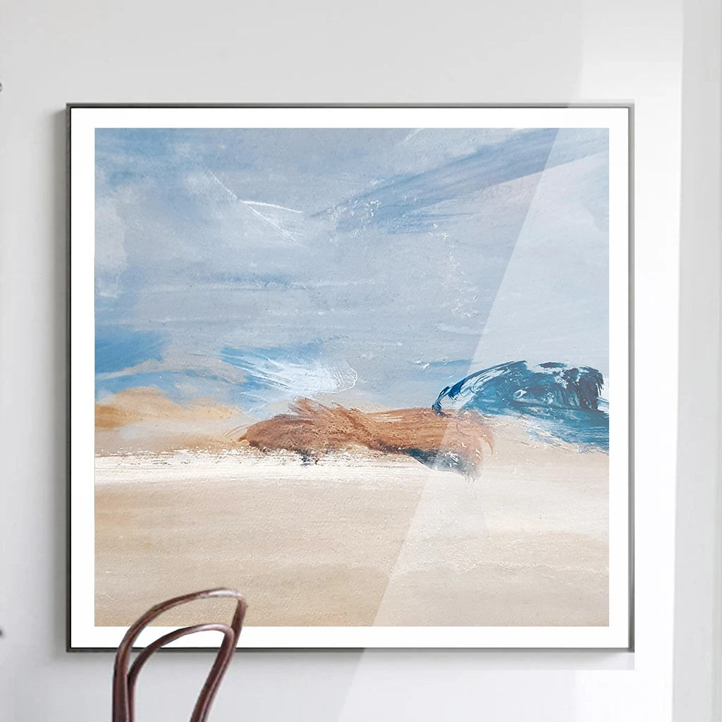 La Costa Azul, Lienzo Decorativo Moderno Abstracto Para Pared, Sala De Estar, Restaurante, Carteles De Fondo De Arte Creativo