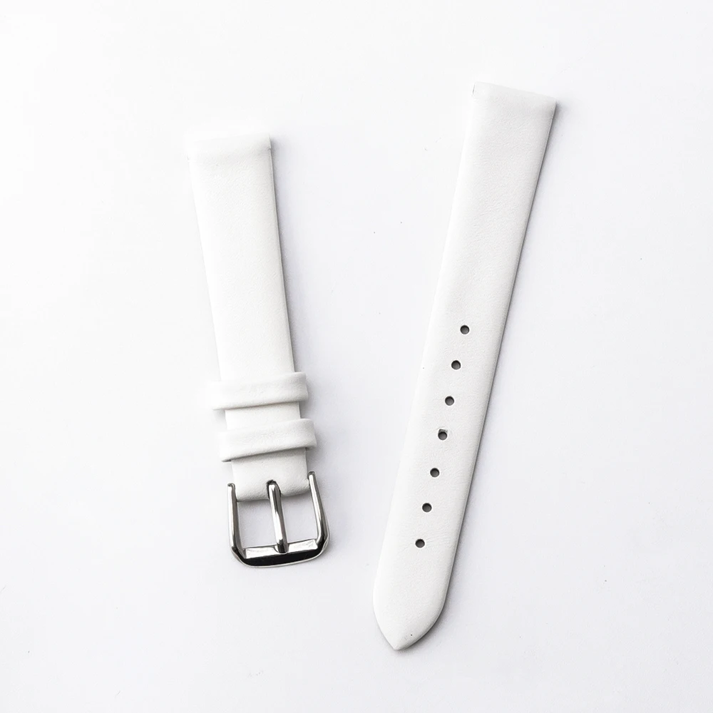 Elegant Genuine Leather Slim Watchband Wrist Strap Bracelet