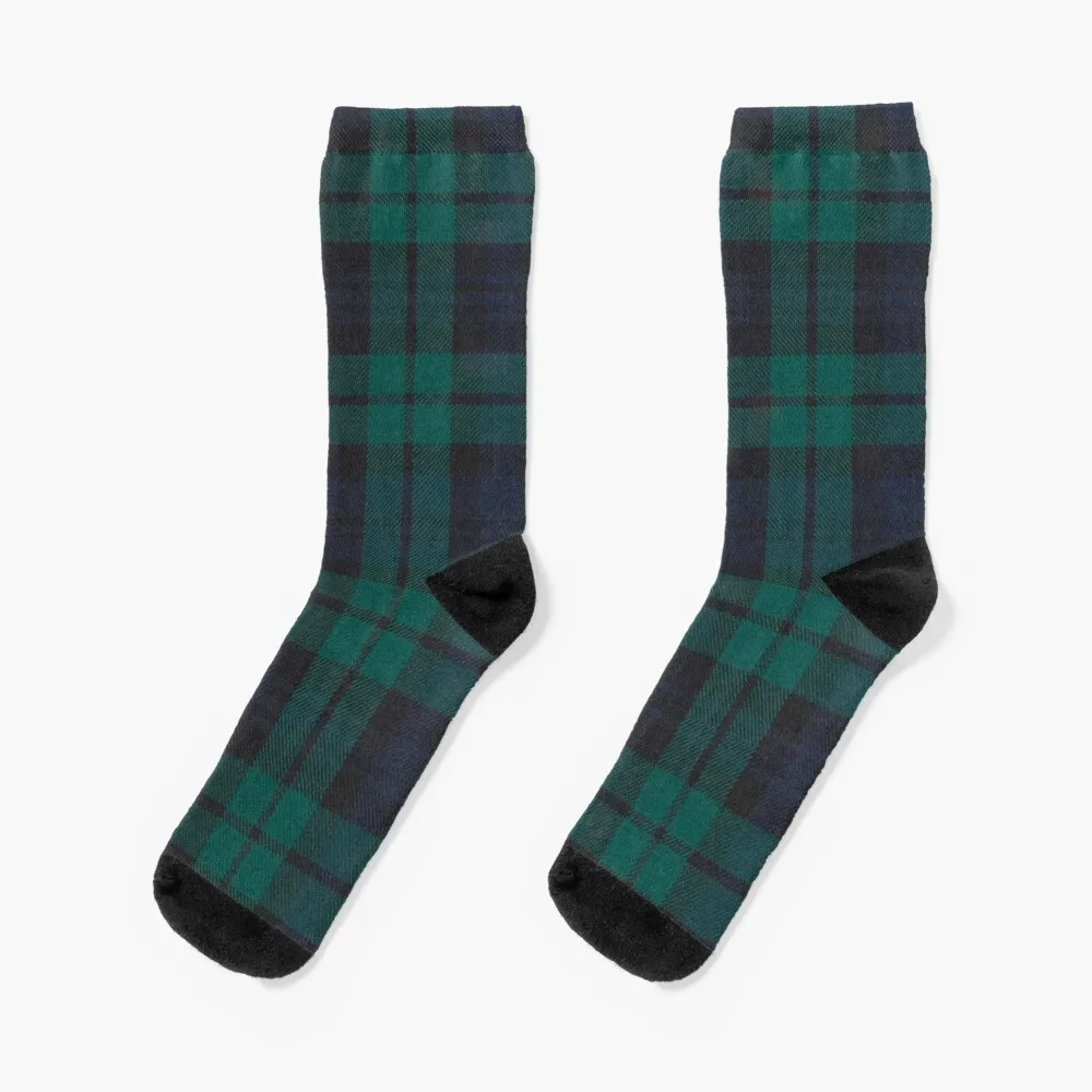 

BLACK WATCH MODERN TARTAN Socks winter gifts heated Women Socks Men's