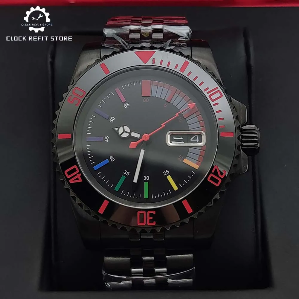 Orologio Meccanico Uomo Automatico Con Quadrante Scheletrato E Lunetta Con Diamanti Arcobaleno, Cassa Ottagonale In Lega, Cinturino In Silicone, Impermeabile 3 ATM, Regalo Di Lusso
