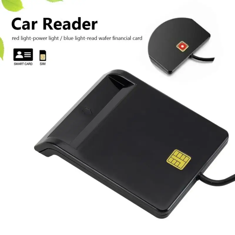Grwibeou USB 스마트 카드 리더, 은행 카드용 IC/ID EMV 카드 리더, 윈도우 7, 8, 10, 리눅스 OS용 하이 퀄리티, USB-CCID ISO 7816
