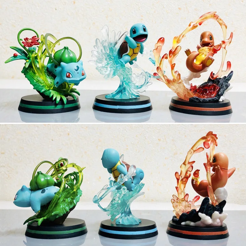 Pokemon Figure Effetti Speciali Scena Lugia Ho-Oh Jolteon Blastoise Lucario Charizard Gardevoir Miraidon Koraidon Toys Gift