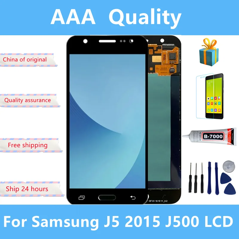 

100% Test j500f LCD For Samsung Galaxy J5 2015 J500 J500FN J500M J500H LCD Display Touch Screen Digitizer Assembly