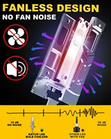 Katur 2Pcs H1 LED Bulbs Super Bright High Beam H1 Car LED Head Fog Lights Fanless 6000K White 12V Mini Size - Image 3