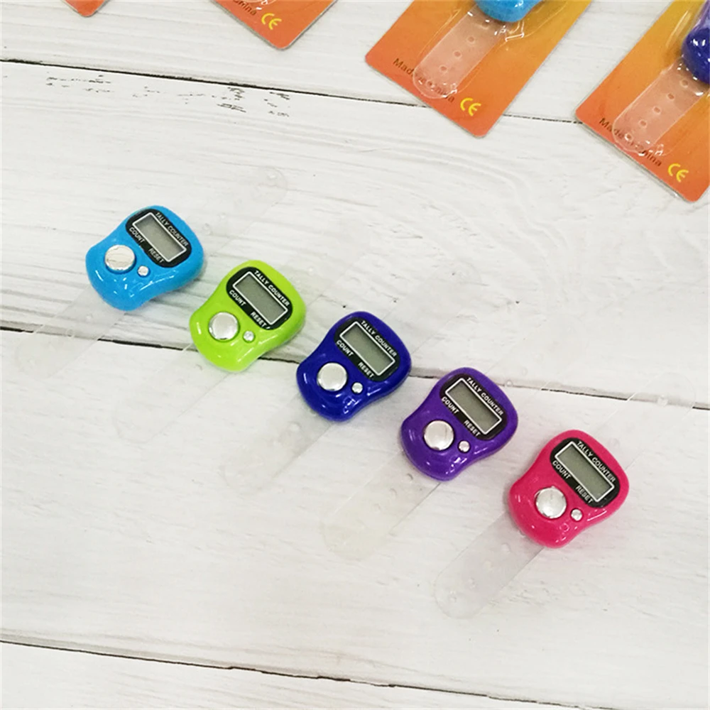 1/3PCS Electronic Digital Finger Ring Tally Counter Hand Held Knitting Row Counter Clicker NEW Mini Point Marker Counter LCD