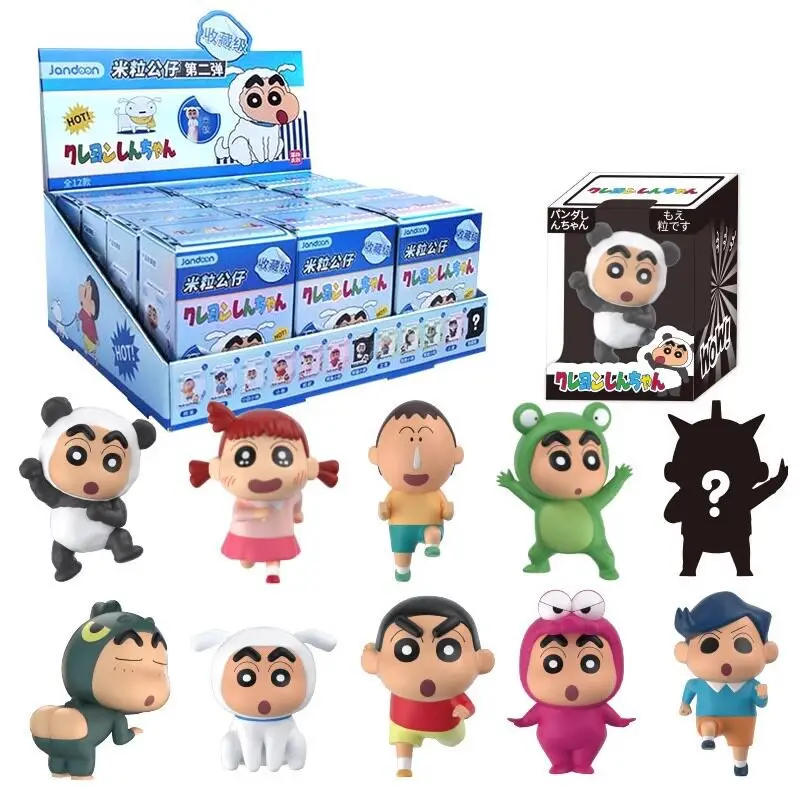 Crayon Shin-Chan Serie Animali: Scatola a Sorpresa con 12 Stili di Mini Statuette in Resina - immagine 6