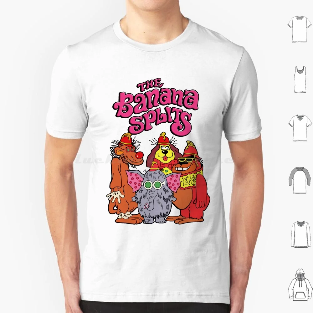 La Banana Divide La Maglietta Cotone Uomo Donna Stampa Fai Da Te Banana Split Banana Split Fleagle Snorky Drooper Vintage Day