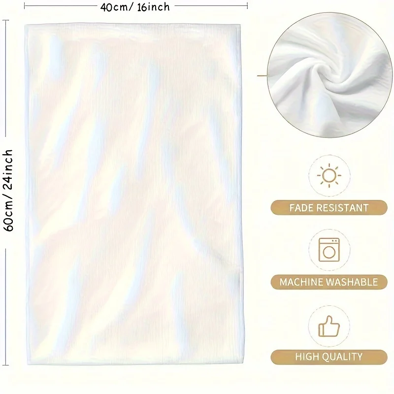 2 pieces pink rose microfiber hand towels shells corals absorbent kitchen dishwashing towels cooking