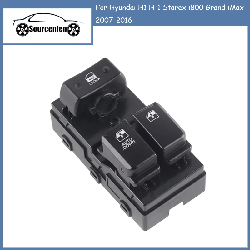 

Car Electric Power Master Window Lifter Switch Button 935714H110 93571-4H110 For Hyundai H1 H-1 Starex i800 Grand iMax 2007-2016