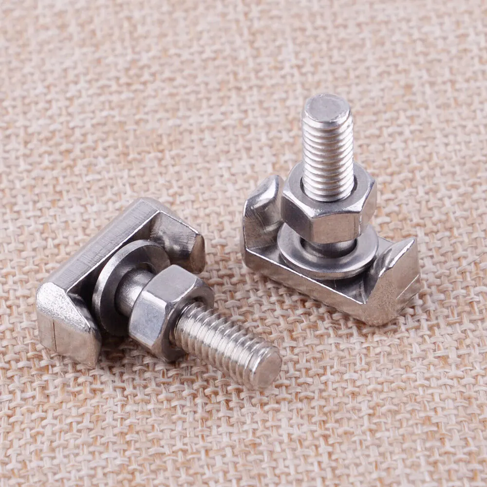 

2pcs Battery Cable Terminal Connectors Car T-Bolt Stainless Steel Batteries Cables Connectors Replace 19116852 Car Accessories