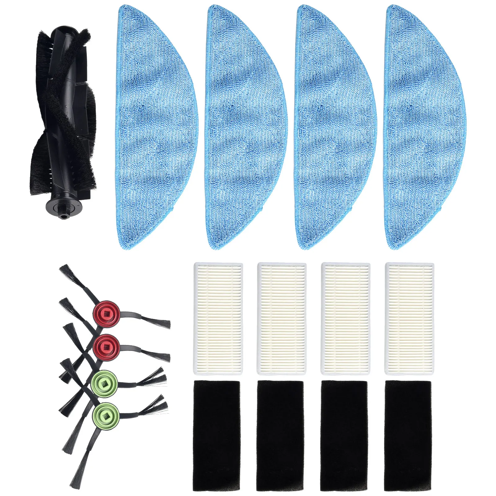

1 Set Brushes Filter Cloth Mop Kits For Cecotec For Conga Eternal Pet Max Titanium Ul-timate Vital Spare Parts