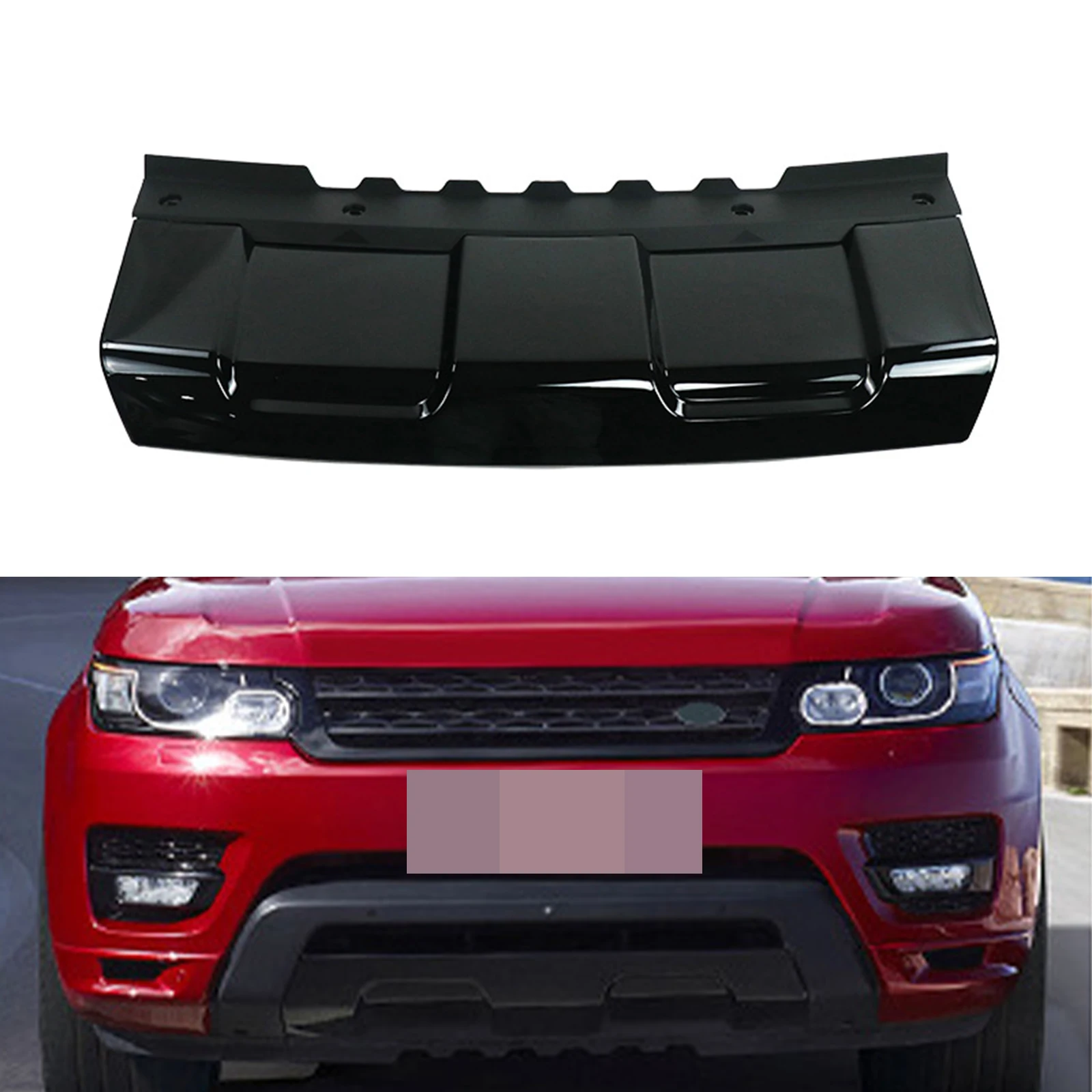 

Front Towing Eye Hook Cover Bumper Plate Fits Range Rover Sport 2014-2017 Black