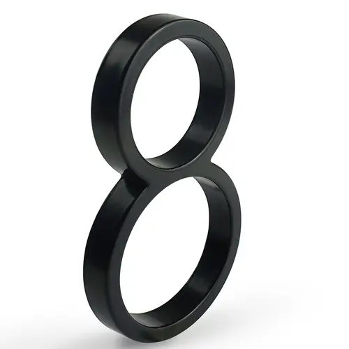 1pc 125mm Floating House Number Outdoor 5 inch Black Zinc Alloy Letter Apartment Door Numbers Mailbox Address Sign #0-9 - Image 13