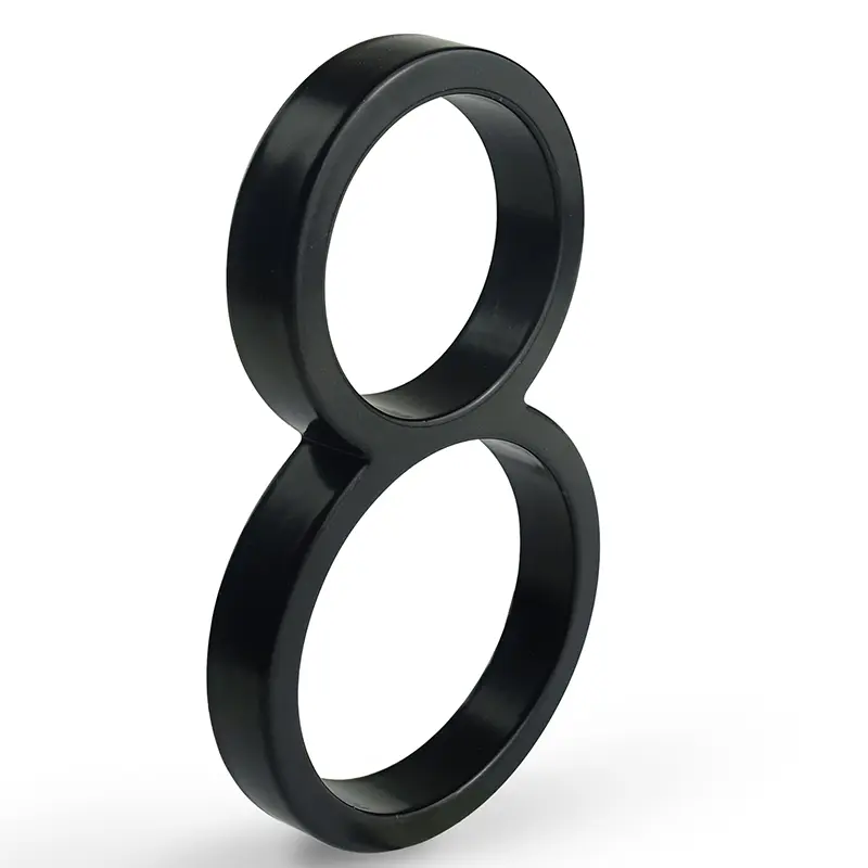 1pc 125mm Floating House Number Outdoor 5 inch Black Zinc Alloy Letter Apartment Door Numbers Mailbox Address Sign #0-9 - Image 13