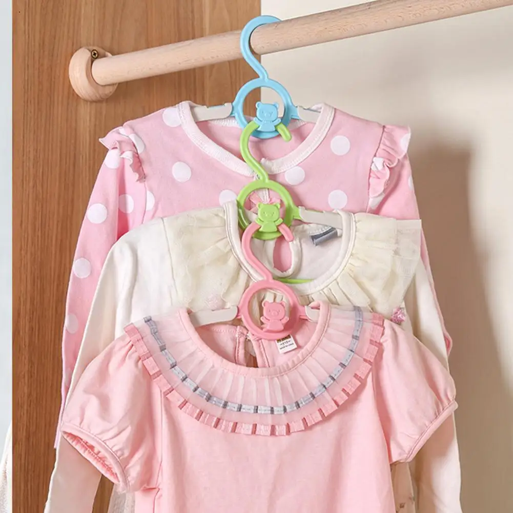 Baby Child Newborn Plastic Coat Clothes Hangers Cute Cartoon Adjustable  Hangers New 4 Color 2019 new - AliExpress