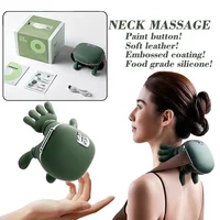 Electric Neck Heated Massager Finger Pressure Back and Shoulder Massager Electric Kneading Neck Deep Massage Muscle Relax