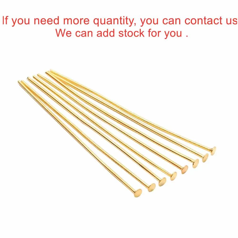 Assorted Flat Head Pins in Gold, Copper, and Rhodium for DIY Jewelry Making and Crafting Supplies (100-200 Pieces)