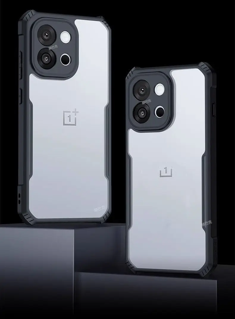 Transparent TPU soft silicone case for Oneplus 13 series showing ring holder.