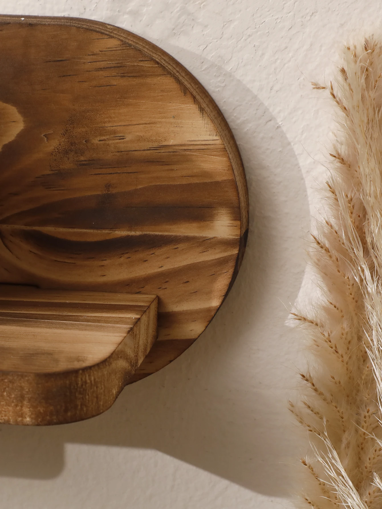 Oval Holzregal 12