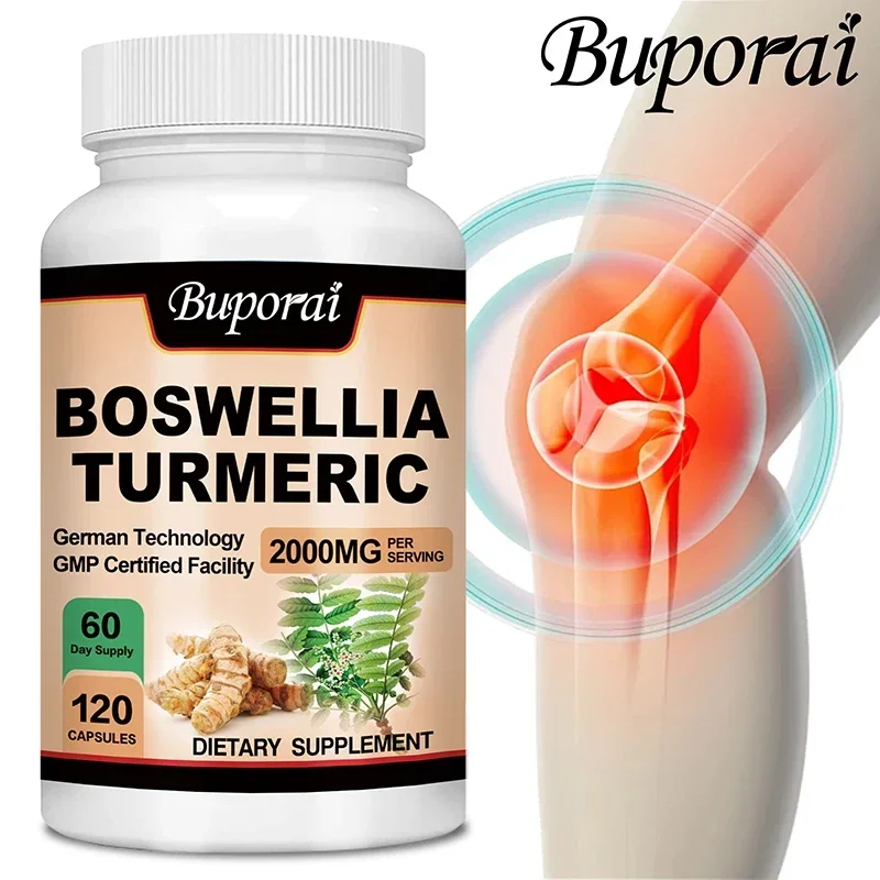 Boswellia Turmeric - Joint Health and Joint Function Support,  for Integrated Mobility & Comfort - 120 Capsules