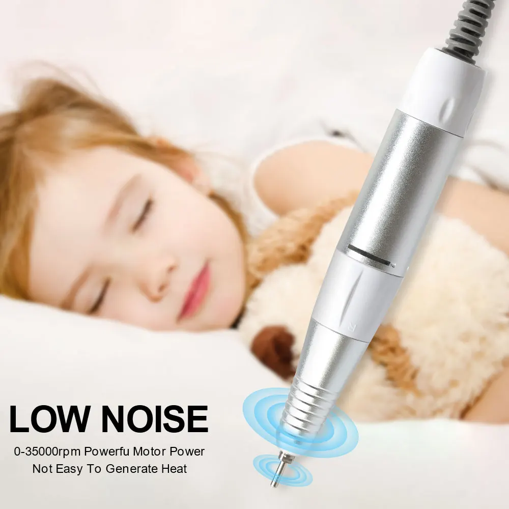35000rpm 5 핀 전기 네일 드릴 머신 핸들 핸드 피스 페디큐어 교체 펜 매니큐어 뷰티 도구 ABE 액세서리