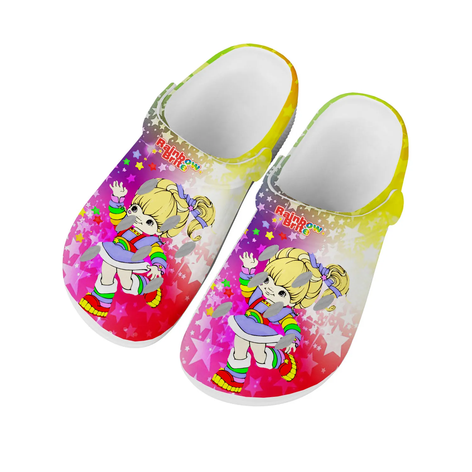 

Brite Home Clogs Men Women Youth Boy Girl Customize Water Shoes Rainbow Cute Anime Cartoon Garden Beach Hole Slippers Sandals