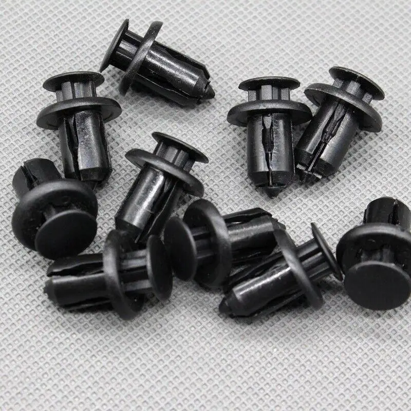 20x 10mm Plastic Trim Clips Rivets for Mazda Bumper Cover, Grille, Body Shield