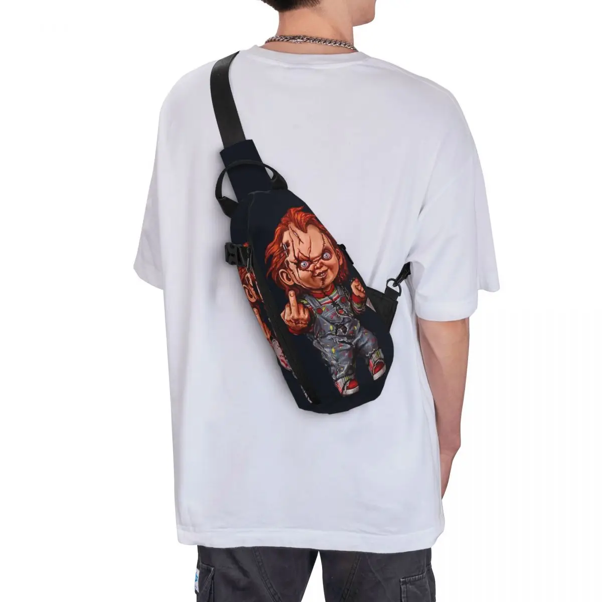 Chucky Shoulder Bags Chest Cross Chest Bag Diagonally Casual Messenger Bag Travel Handbag 4