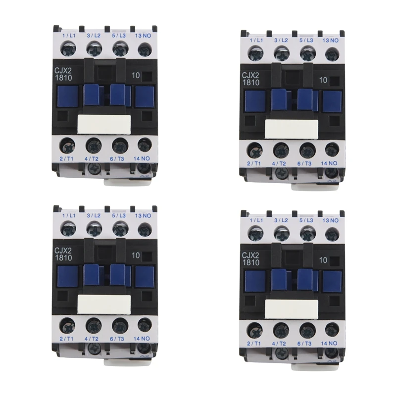 

4X Power AC Contactor 1NO AC 220V 50/60Hz Coil Motor Starter Relay 32A 3-Phase-Pole