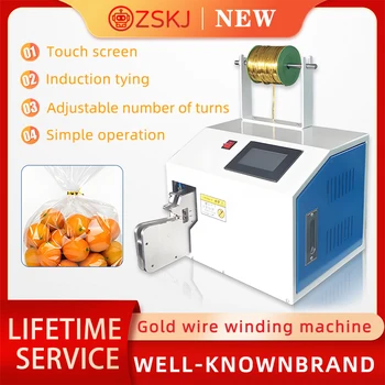 Automatic Gold Wire Tie Sealing Machine for Food Packaging Bread Bag Sealer for Candy Toast Fruit Bag and Cable Wire Bundling