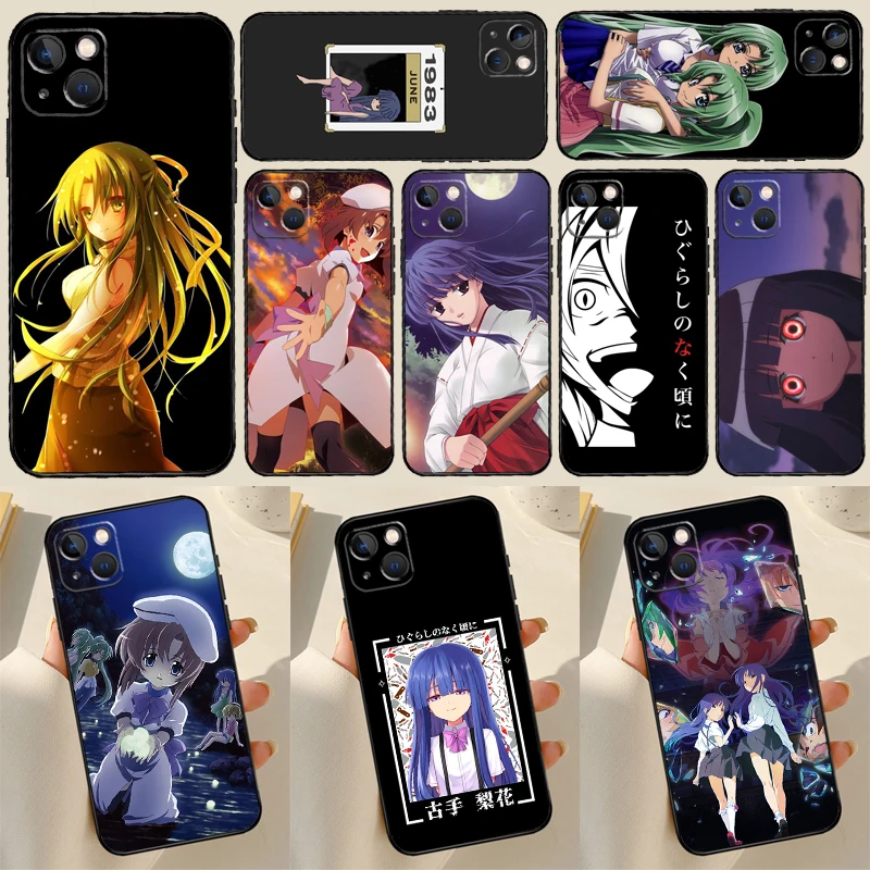 Higurashi No Naku Koro Ni Phone Case For Iphone 12 11 13 Pro Max Se 22 7 8 Plus X Xr Xs Max 12 13 Mini Cover Aliexpress