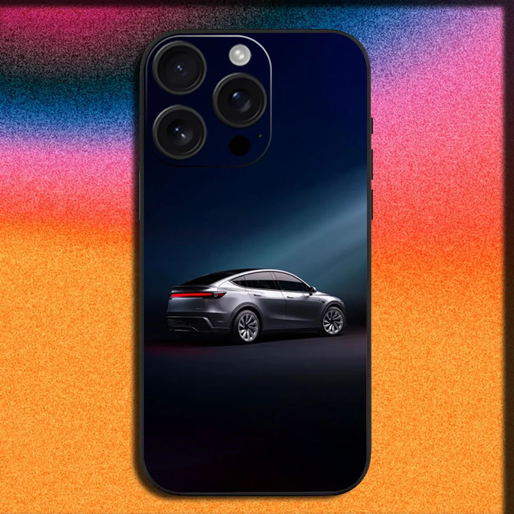 Sleek Black SUV Sport Car-Inspired Soft Phone Case