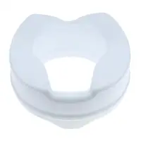 Portable Elevated Raised Toilet Seat Riser, White Color, 41 x 37 cm 1