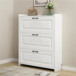 Armario de zapatos para el hogar, Alacena ultrafina de 17Cm, organizador de zapatos moderno, sencillo, Zapatero de gran espacio, de madera maciza