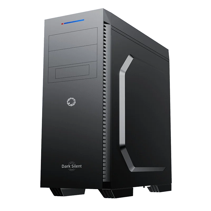 Gamemax Dark Silent Atx Midtower Pc Gaming Case 5xfans Dual Door Open Design Soundproof Cotton