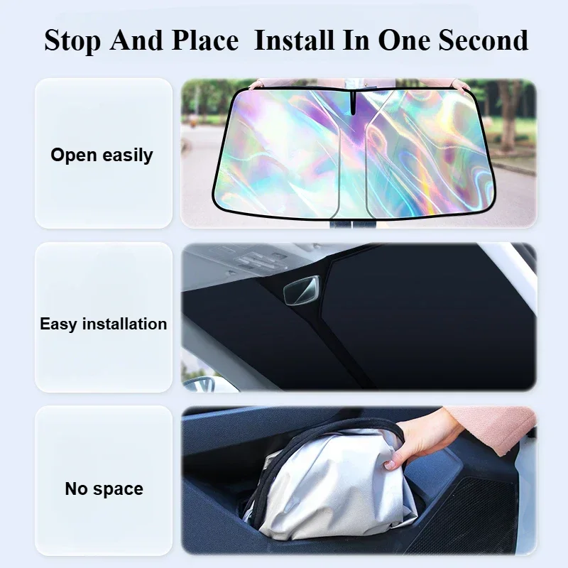Car Front Window UV Protection Sun Shade Auto Styling Accessories For Haval M6 H6 F7 Hi4 100 Sun Shade Windshield Visor Folding