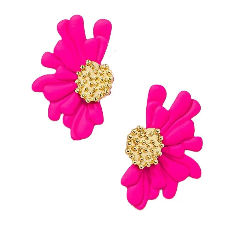 Vintage Style 3d Earrings Large Statement - Mauritius