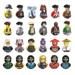 Mini figurines de Pirate Disney, blocs de construction, jeu éducatif pour enfants, cadeau d'anniversaire 