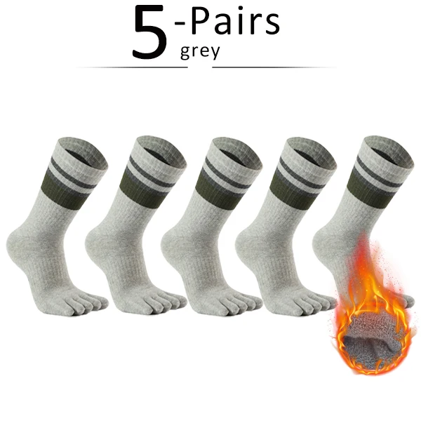5 Pairs grey