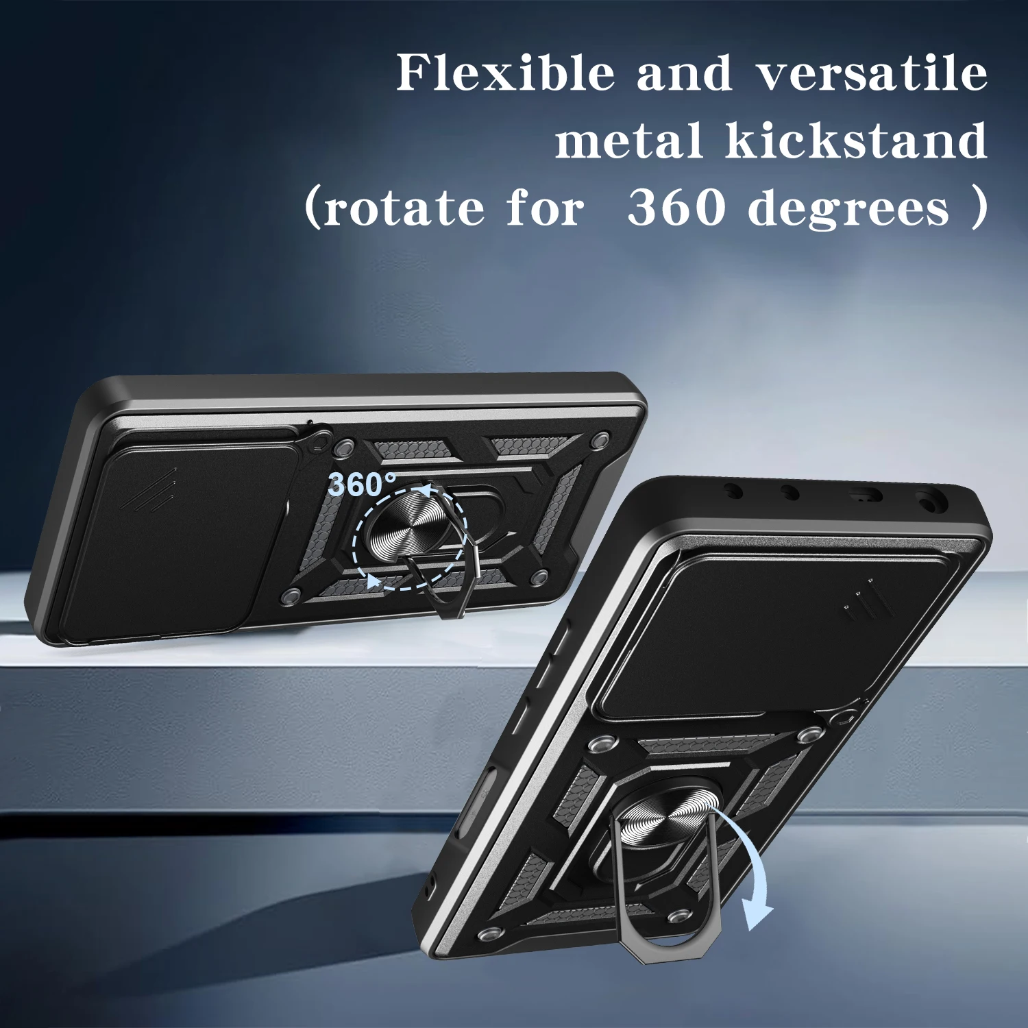 Durable Protective Phone Shell with Magnetic Ring and Camera Guard