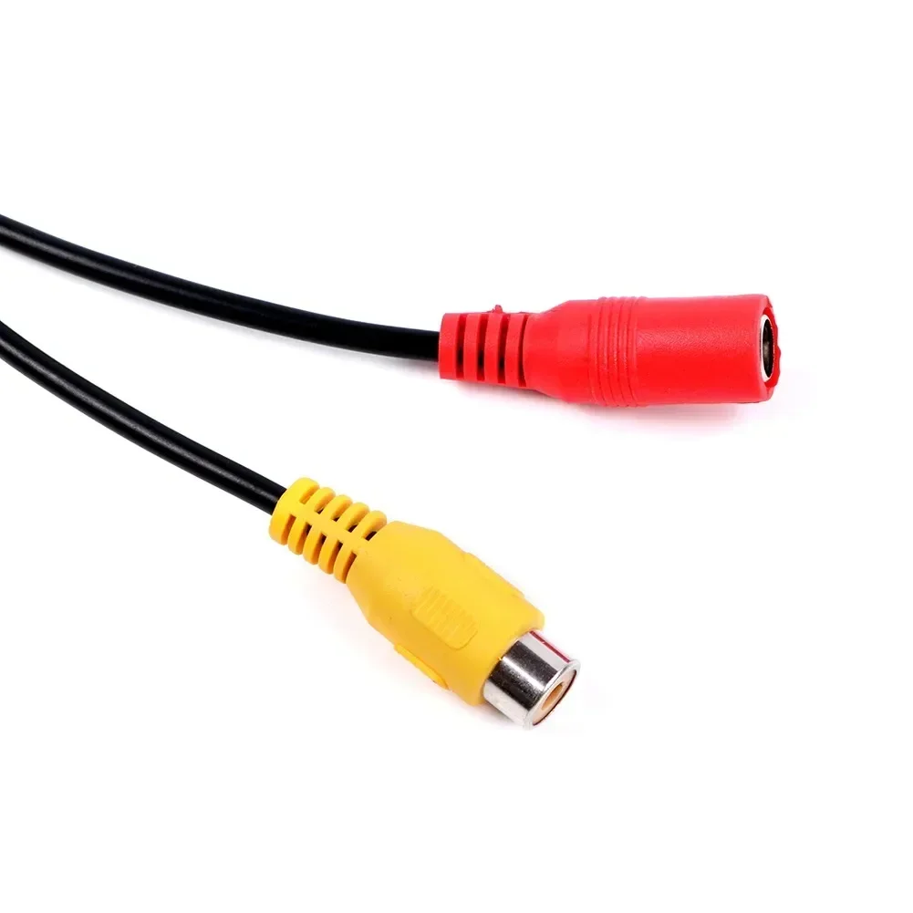 Camera Signal Harness Adapter Wire Harness Camera Signal Harness 4-Pin Adapter Connector Male To CVBS RCA Female Reverse Camera