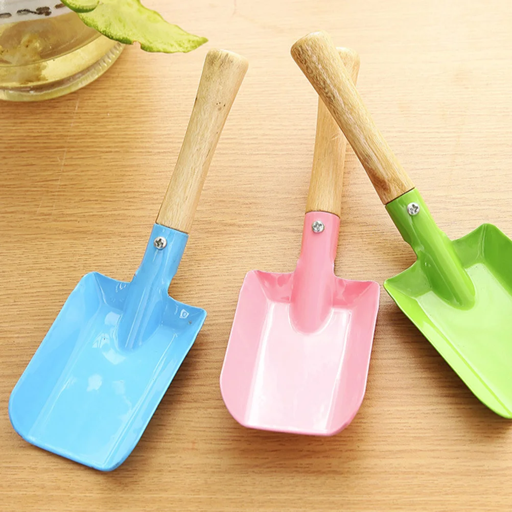 2 Pcs Handheld Tool Succulent Tranplanting Wooden Flower Spade Garden Scoop