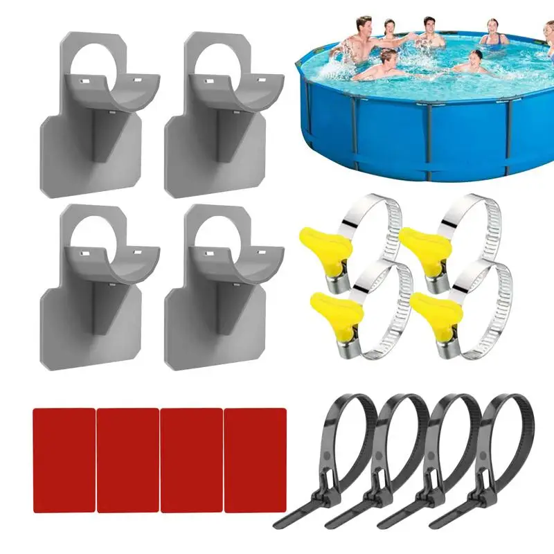 

Swimming Pool Pipe Bracket Pool Water Pipe Holders Set Above Ground Pool Accessories Easy To Install And Durable Pool